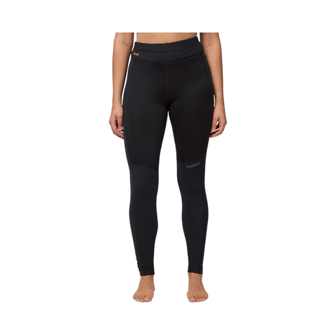 Baselayer Kombi Womens Redheat Pro Grid Long Bottom - Black - Genetik Sport