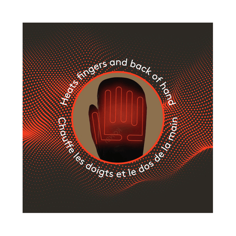 Heated Mitts Kombi Warm It Up - Black - Genetik Sport