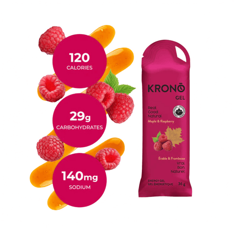 Energy Gels KRONO Maple & Raspberry 36g - Genetik Sport