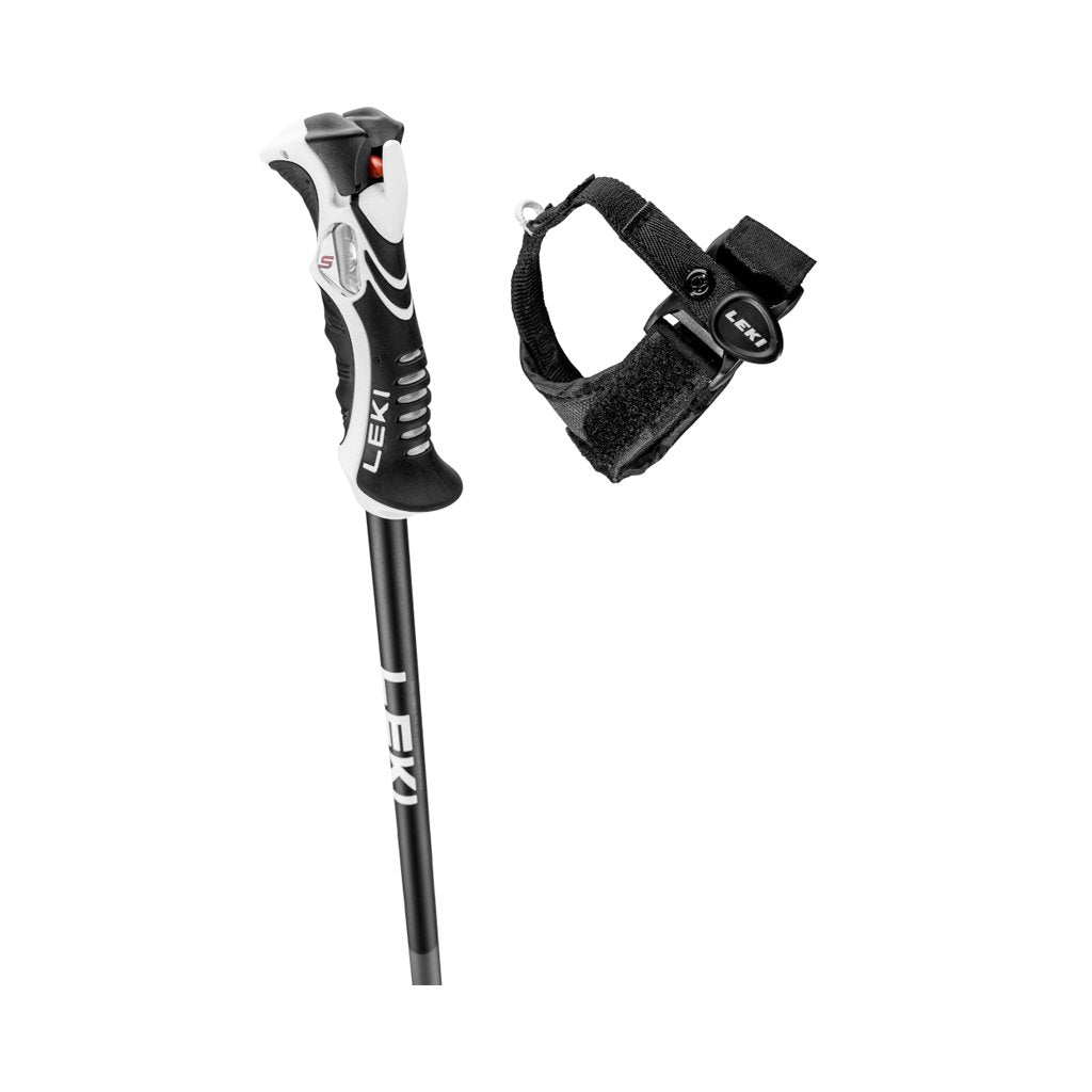 Ski Poles Leki Bold Lite S - Black/Red - Genetik Sport