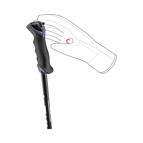 Ski Poles Leki Voltec Lite TR - Black/Anthracite - Genetik Sport