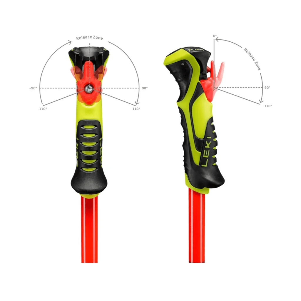 Ski Poles Leki WCR Evo Lite SL TR - Bright Red/Violet - Genetik Sport