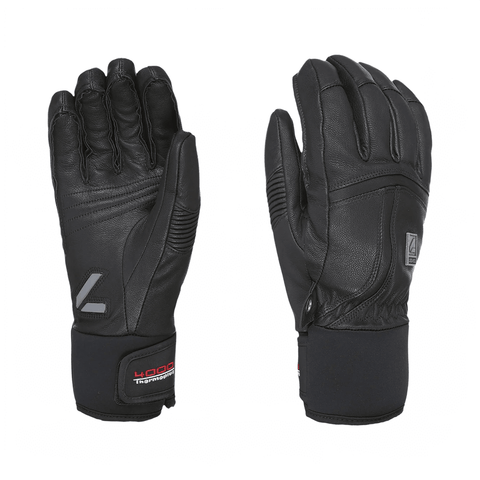 Gloves Level Off Piste Leather - Black - Genetik Sport
