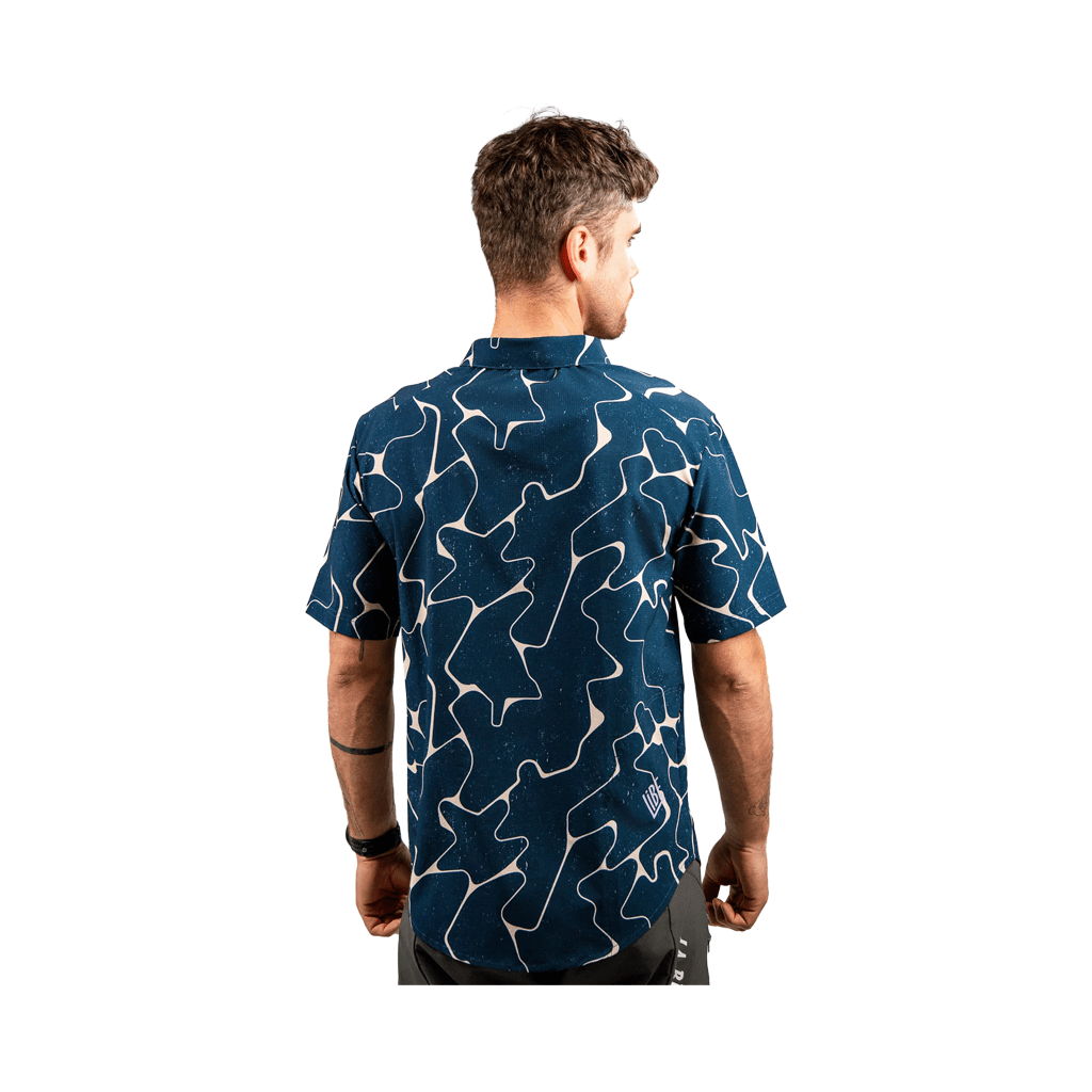 Tech Shirt Libe Mens Thanan SS - Blue Night - Genetik Sport