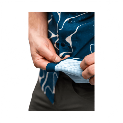 Tech Shirt Libe Mens Thanan SS - Blue Night - Genetik Sport