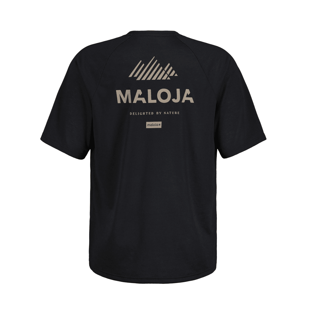 Jersey Maloja Mens GernM SS - Deep Black - Genetik Sport