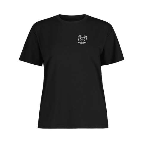 Jersey Maloja Womens BriekoglM SS - Deep Black - Genetik Sport