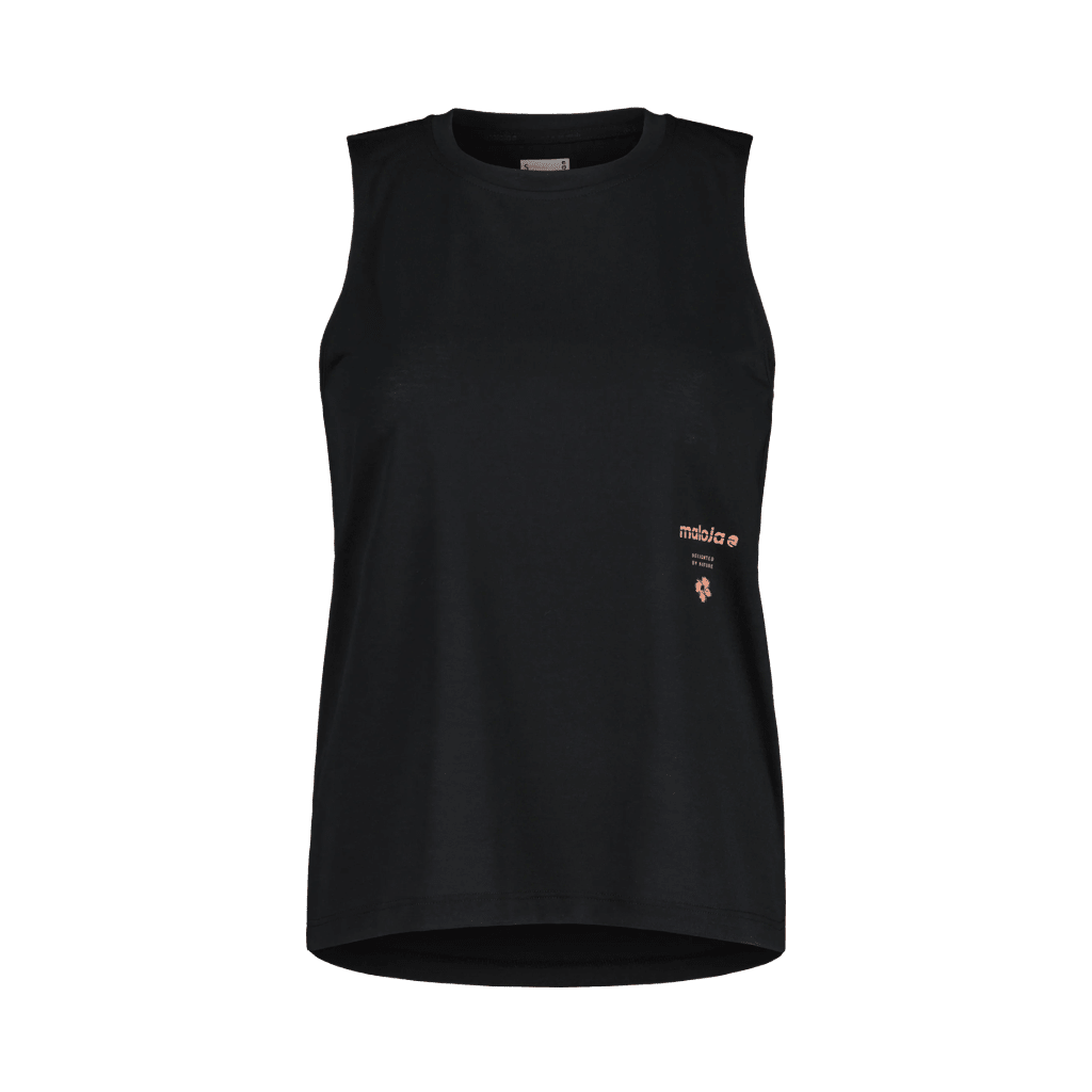 Tank Maloja Womens WhitneyM - Deep Black - Genetik Sport