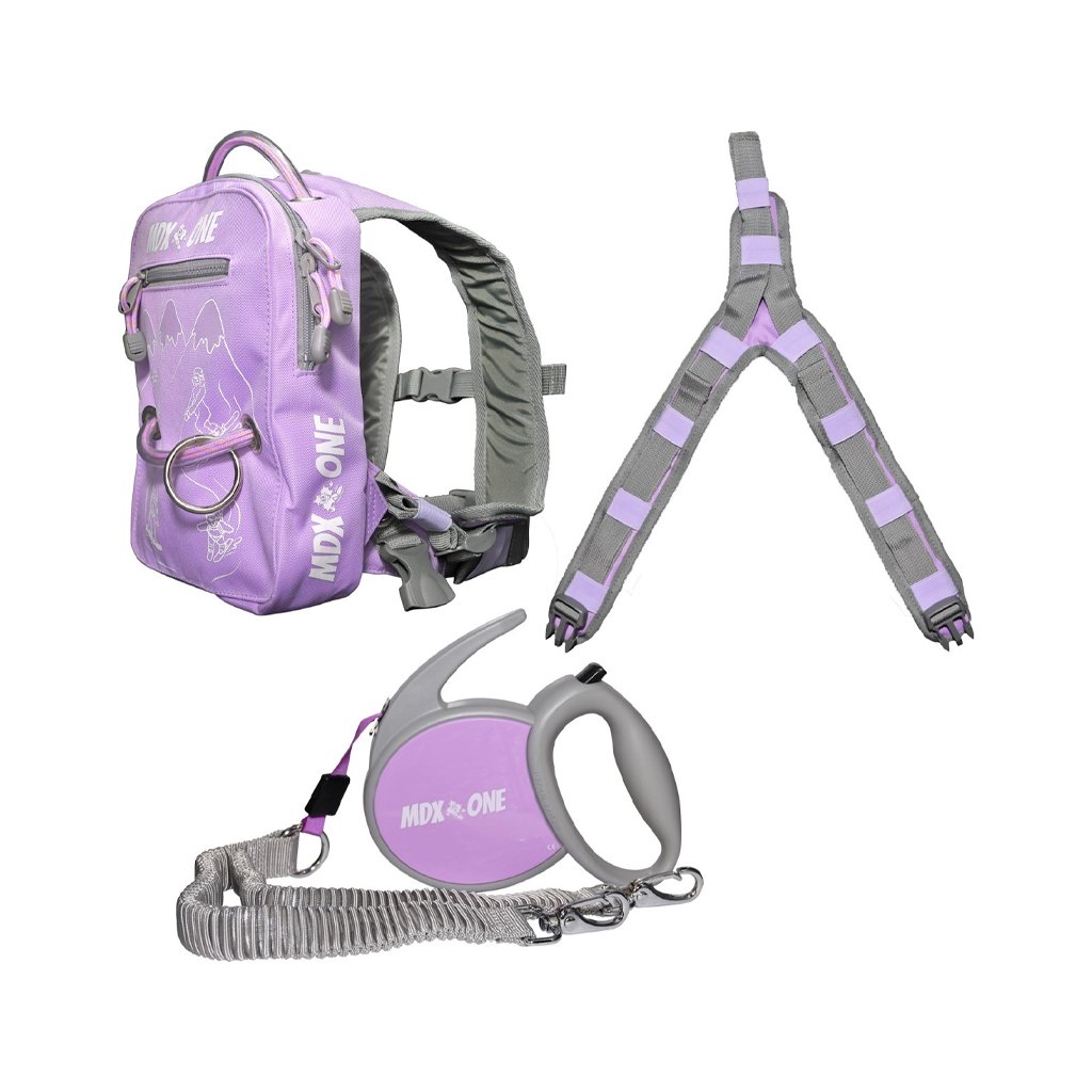 MDX ONE The One Ski/Snow Backpack With Retractable Rope - Lavender - Genetik Sport