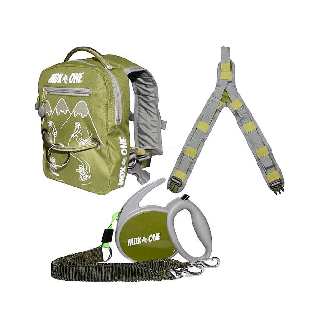 MDX ONE The One Ski/Snow Backpack With Retractable Rope - Olive - Genetik Sport