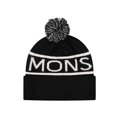 Beanies Mons Royale Unisex McCloud Pom Pom Black - Genetik Sport