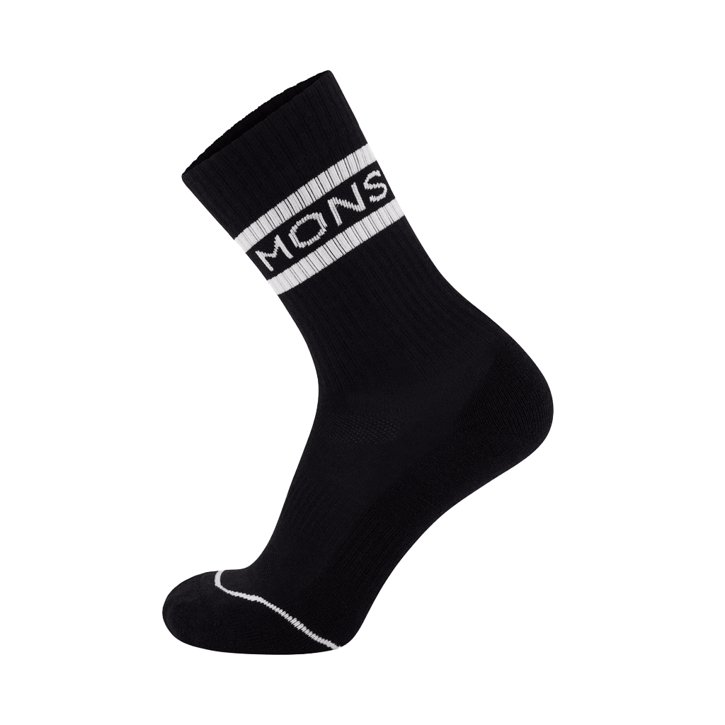 Socks Mons Royale Signature Crew - Black/White - Genetik Sport