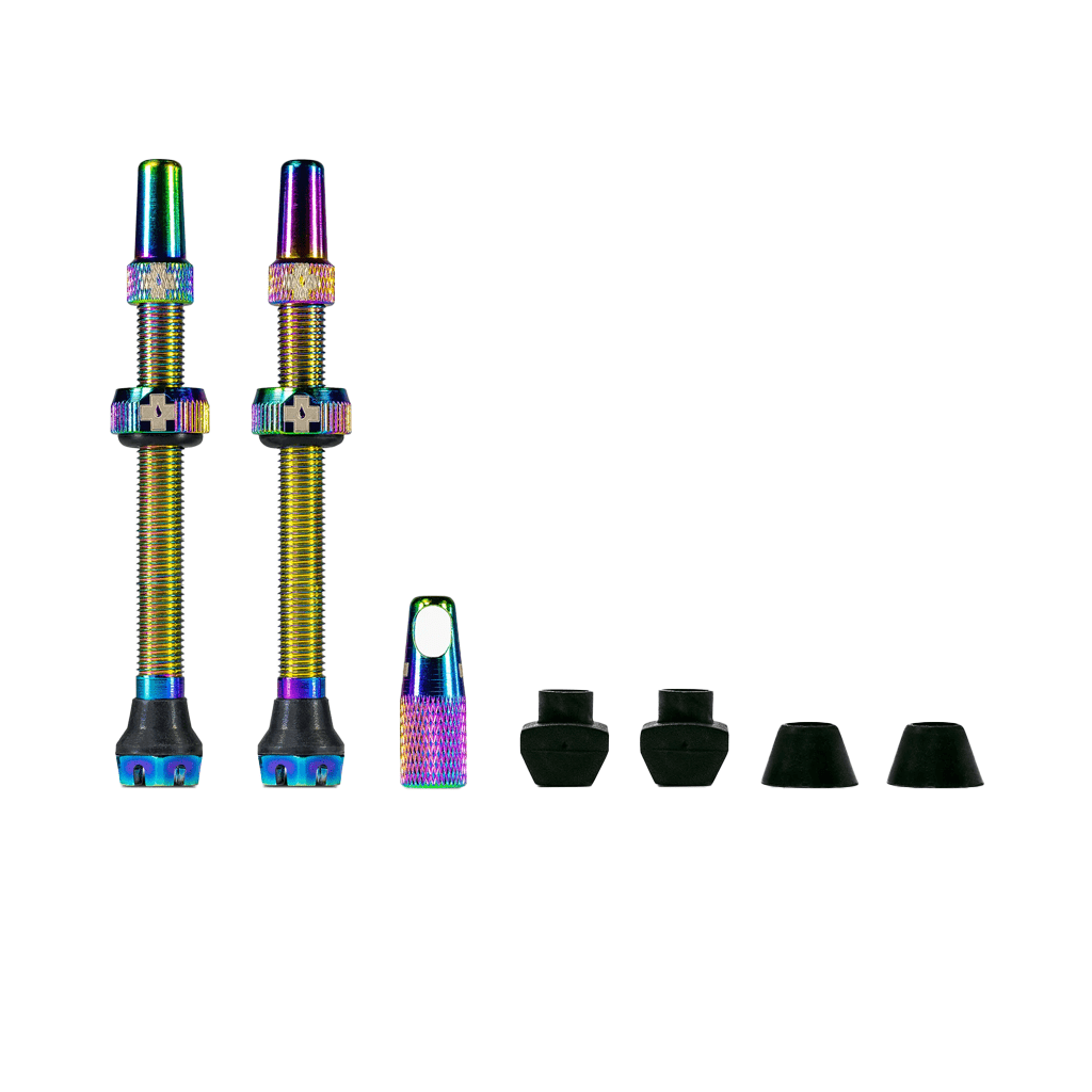 Tubeless Valve Presta Muc - Off V2 44mm Pair - Iridescent - Genetik Sport