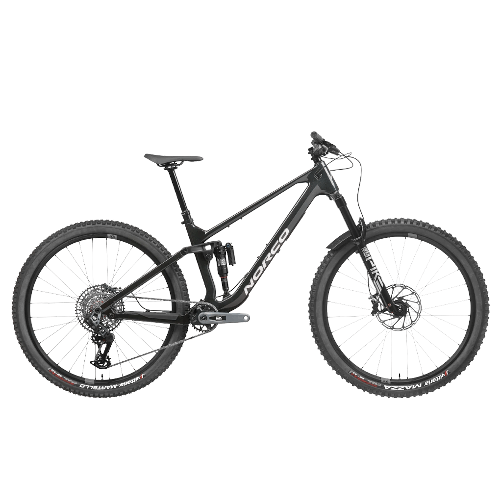Bike Norco Fluid FS C1 29” - Black/Chrome - Genetik Sport