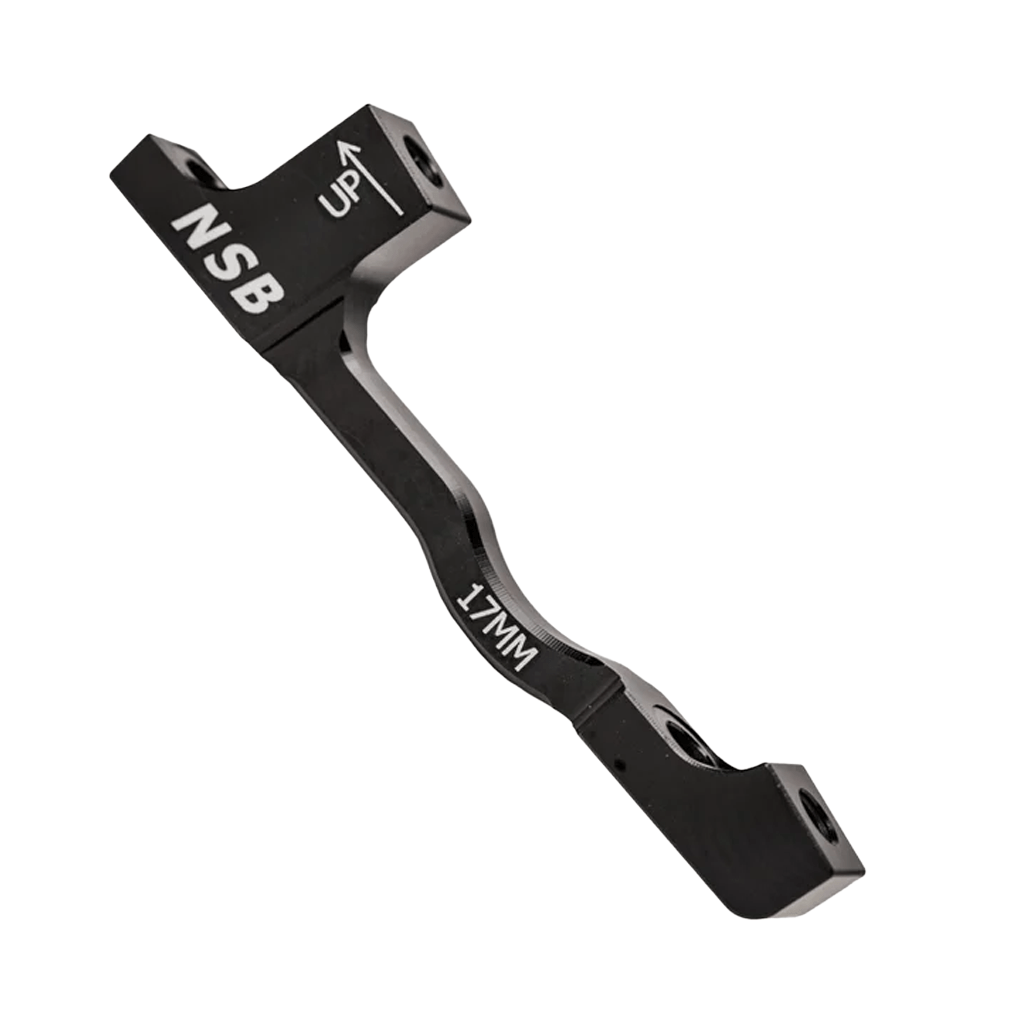 Disc Brake Adapter NSB Post Mount +17mm Spacing - Black - Genetik Sport