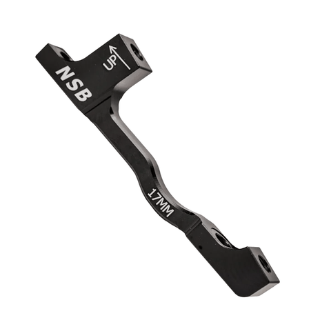 Disc Brake Adapter NSB Post Mount +17mm Spacing - Black - Genetik Sport