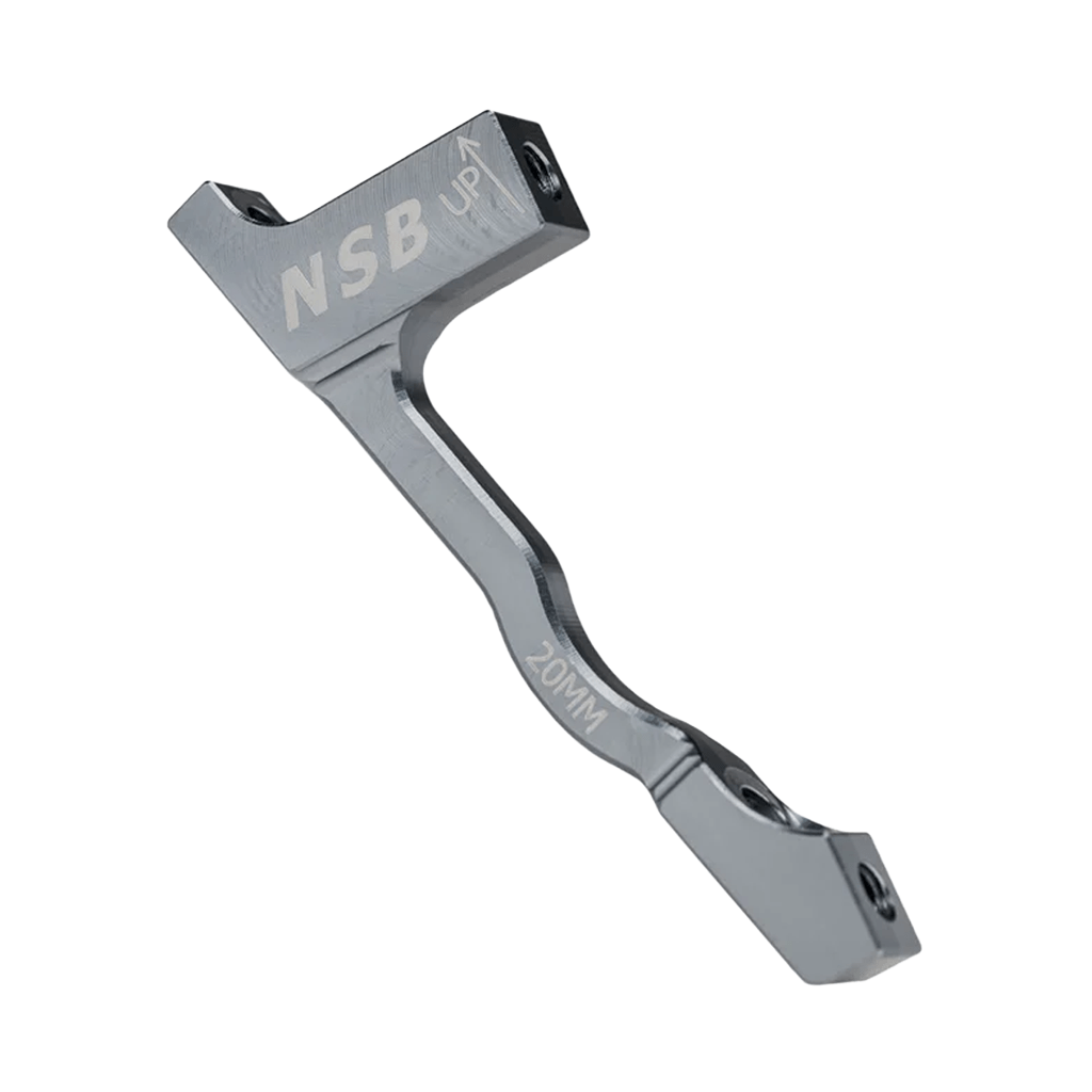 Disc Brake Adapter NSB Post Mount +20mm Spacing - Pewter - Genetik Sport