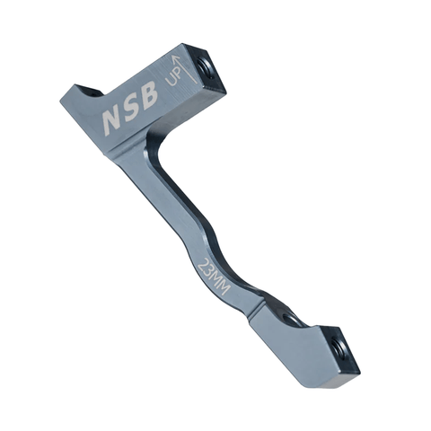 Disc Brake Adapter NSB Post Mount +23mm Spacing - Pewter - Genetik Sport