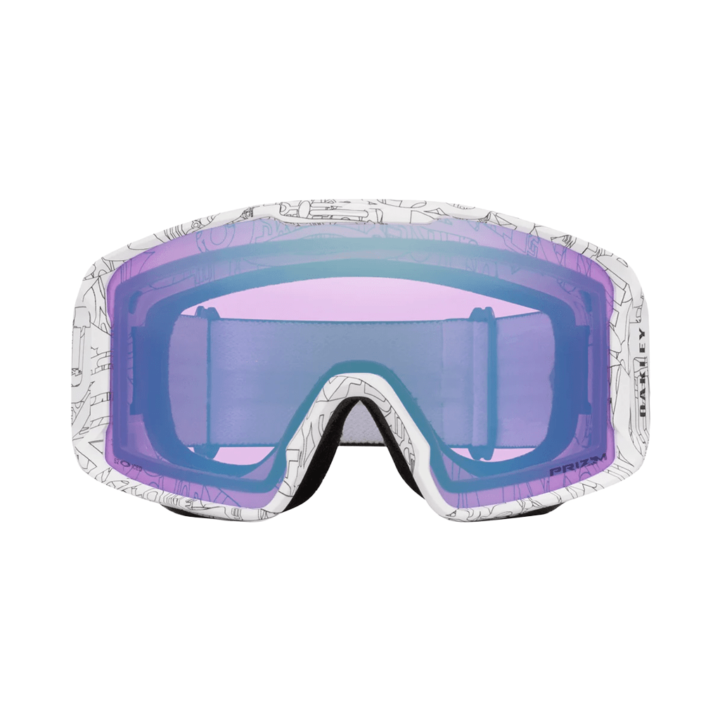 Goggles Oakley Line Miner L White Ghost Text - Prizm Snow Iced