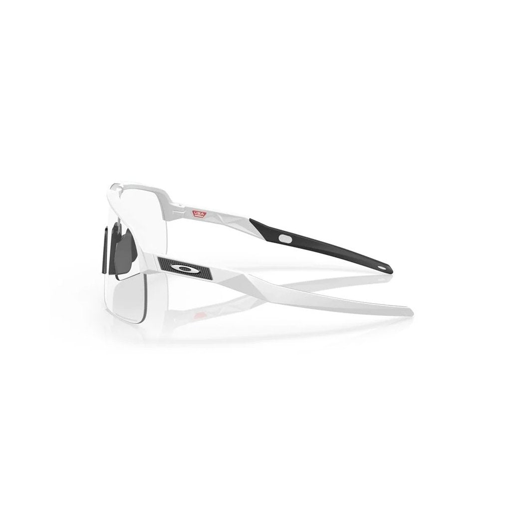 Sunglasses Oakley Sutro Lite Matte White - Clear to Black Iridium Photochromic - Genetik Sport