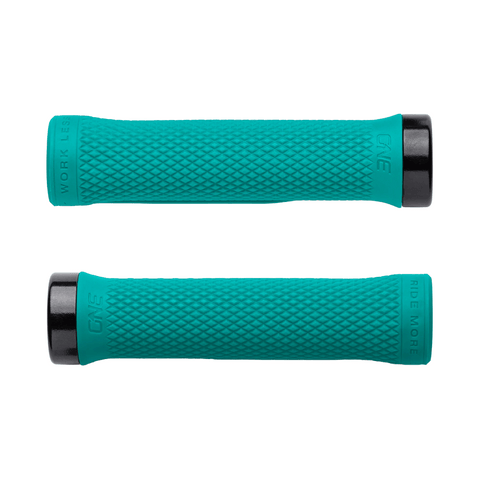 Grips OneUp Components Lock - On - Turquoise - Genetik Sport