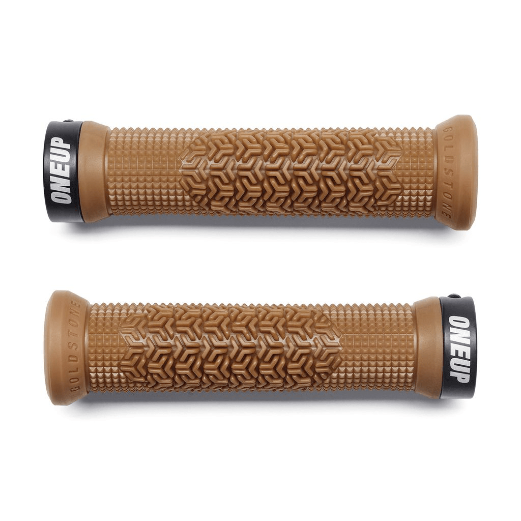 Grips OneUp Lock - On Jackson Goldstone Signature - Tan - Genetik Sport