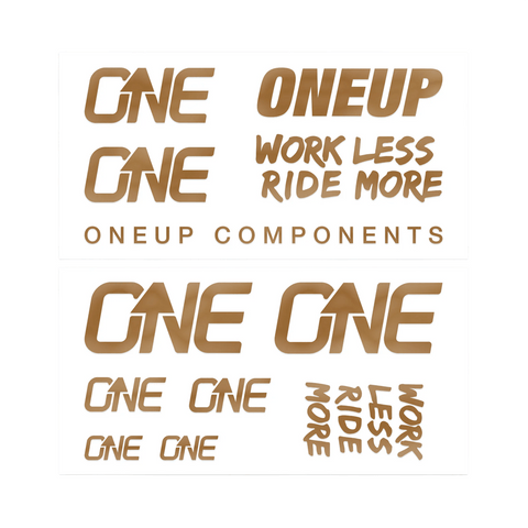 Handlebar Decal Kit OneUp Components - Bronze - Genetik Sport