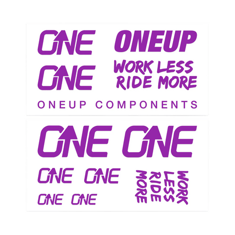 Handlebar Decal Kit OneUp Components - Purple - Genetik Sport