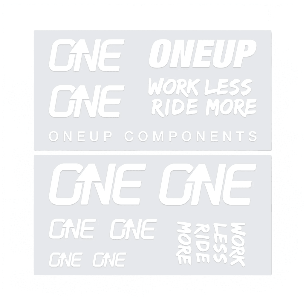 Handlebar Decal Kit OneUp Components - White - Genetik Sport