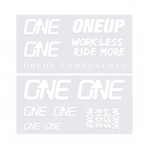 Handlebar Decal Kit OneUp Components - White - Genetik Sport