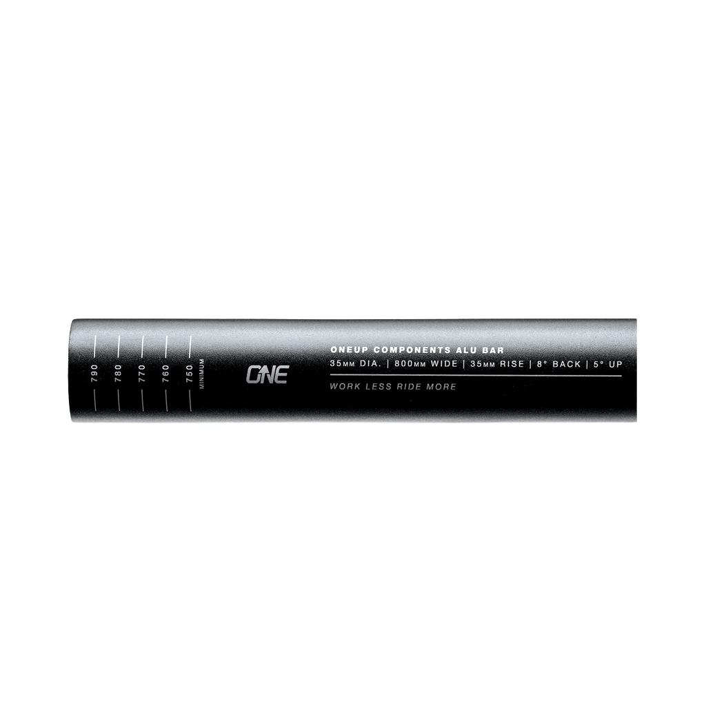 Handlebar OneUp Components Alloy 800mm Wide 35mm Diameter 35mm Rise - Genetik Sport