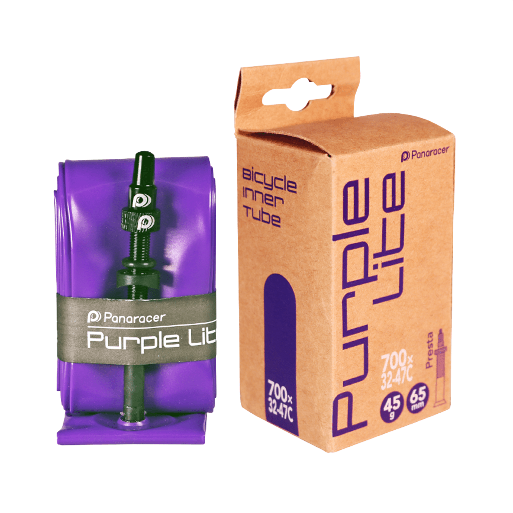 Tube Panaracer Gravel Purple Lite 700C x 32 - 47C Lightweight TPU Presta 65mm - Genetik Sport