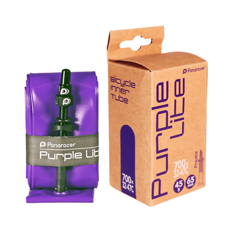 Tube Panaracer Gravel Purple Lite 700C x 32 - 47C Lightweight TPU Presta 65mm - Genetik Sport