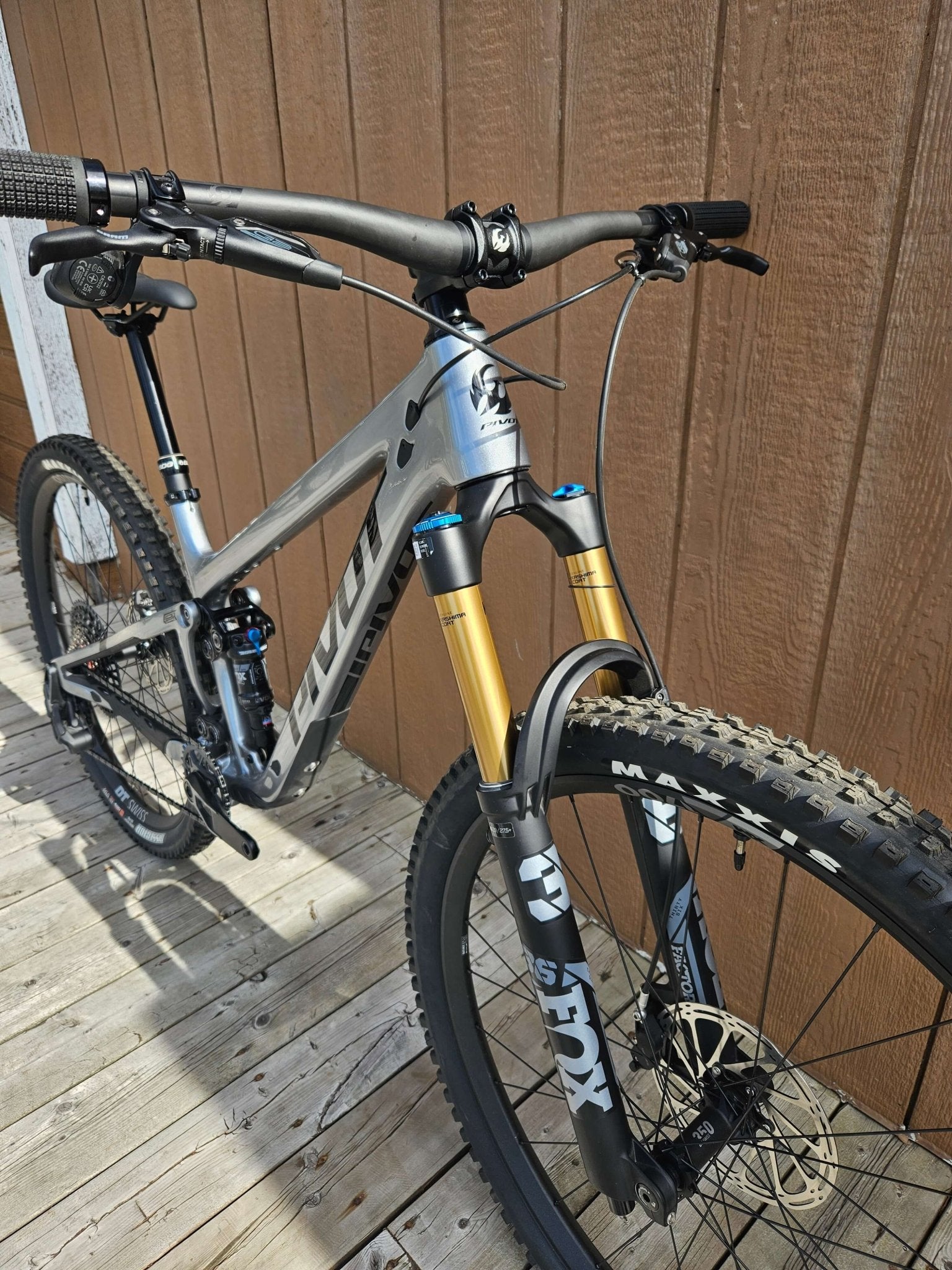 Bike Pivot Trail 429 Enduro Pro XO AXS Eagle Transmission - Silver - Genetik Sport