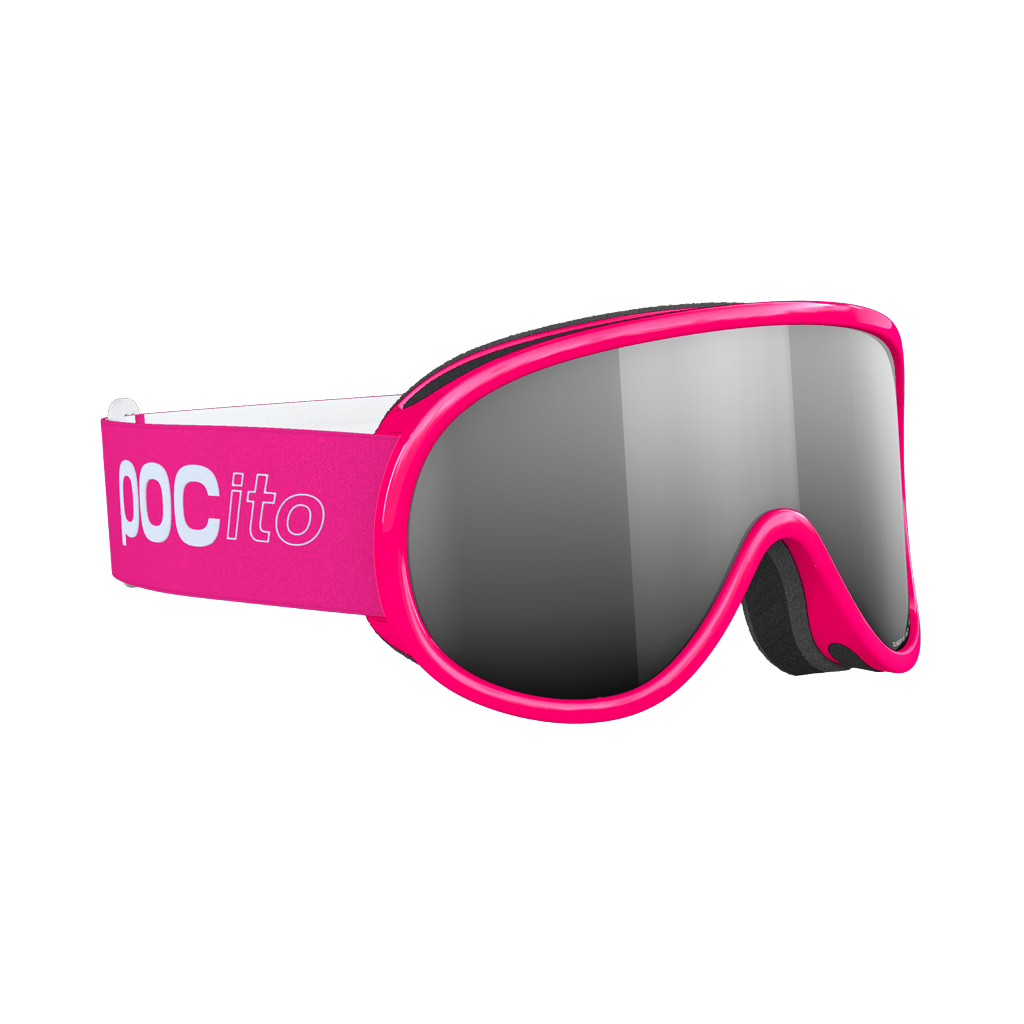 Goggles POC Pocito Retina Fluorescent Pink - Clarity Partly Sunny Silver - Genetik Sport