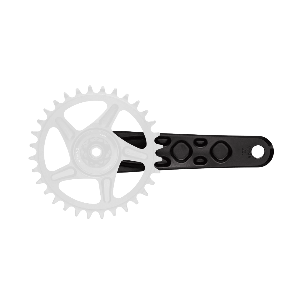 Crankset Race Face Turbine 170mm Length 136mm Spindle - Black - Genetik Sport