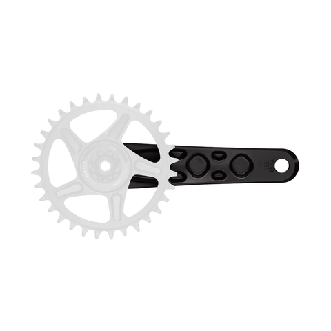 Crankset Race Face Turbine 170mm Length 143mm Spindle - Black - Genetik Sport