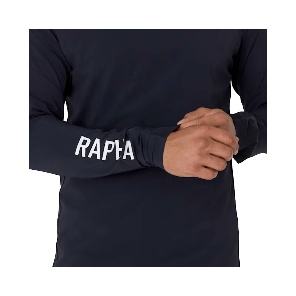 Jersey Rapha Mens Trail Finale Windblock LS - Black / White - Genetik Sport