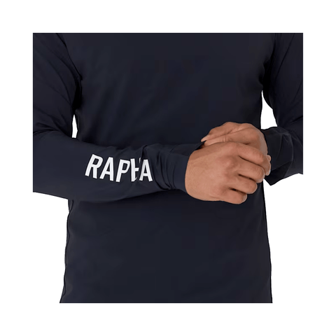 Jersey Rapha Mens Trail Finale Windblock LS - Black / White - Genetik Sport
