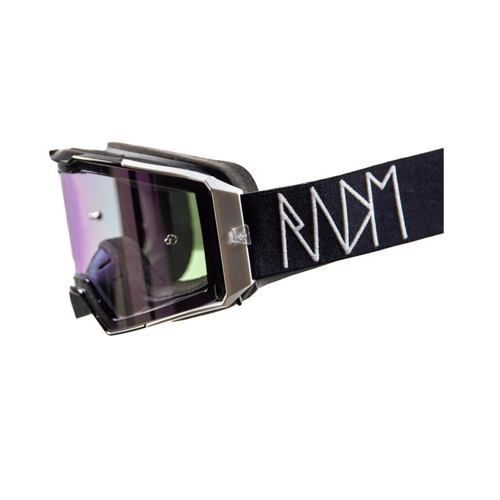 MTB Goggles RNDM Outline - Black & White - Genetik Sport