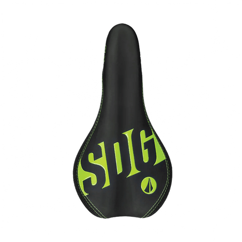 Saddle SDG Components Fly Jr - Black/Green - Genetik Sport