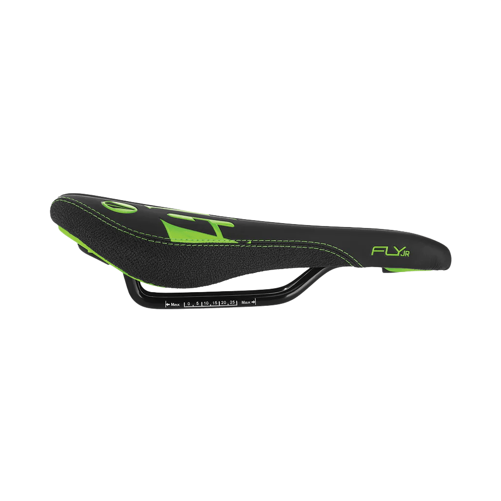 Saddle SDG Components Fly Jr - Black/Green - Genetik Sport