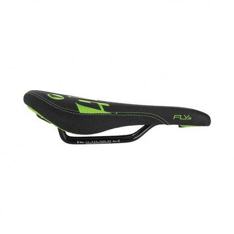 Saddle SDG Components Fly Jr - Black/Green - Genetik Sport