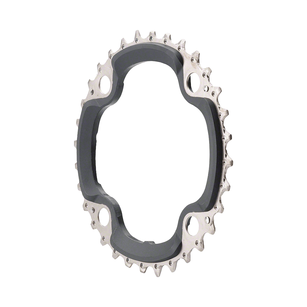 Chainring Shimano FC-M660 Triple 32T BCD 104mm - Black - Genetik Sport