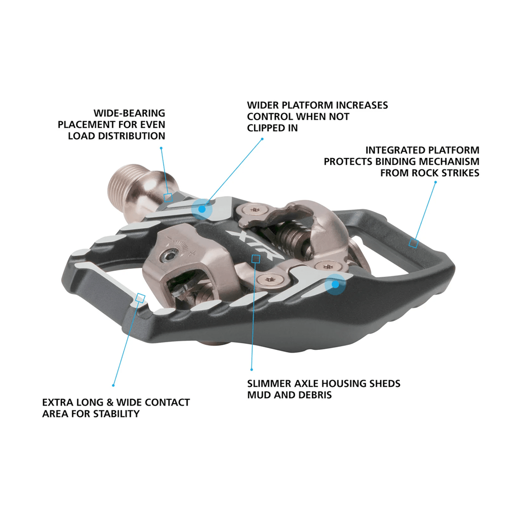 Pedals Shimano XTR M9120 SPD W/ Cleats SM - SH51 - Genetik Sport