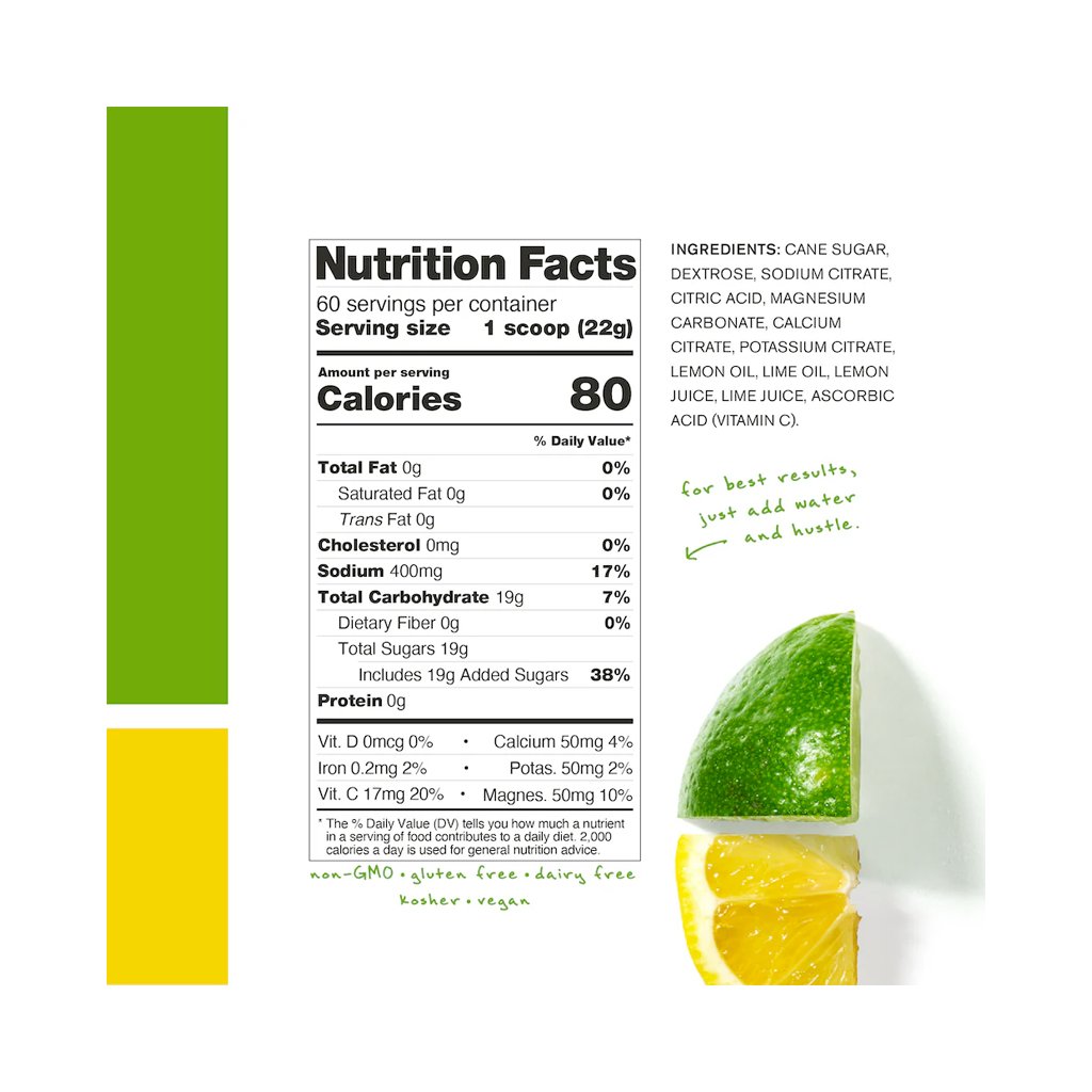 Sport Hydration Drink Mix Skratch Labs 1320g - Lemon & Lime - Genetik Sport