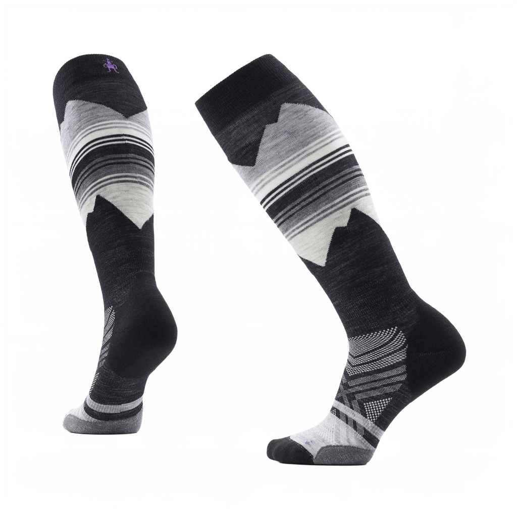 Socks Smartwool Womens Ski Targeted Cushion Pattern OTC - Medium Gray - Genetik Sport