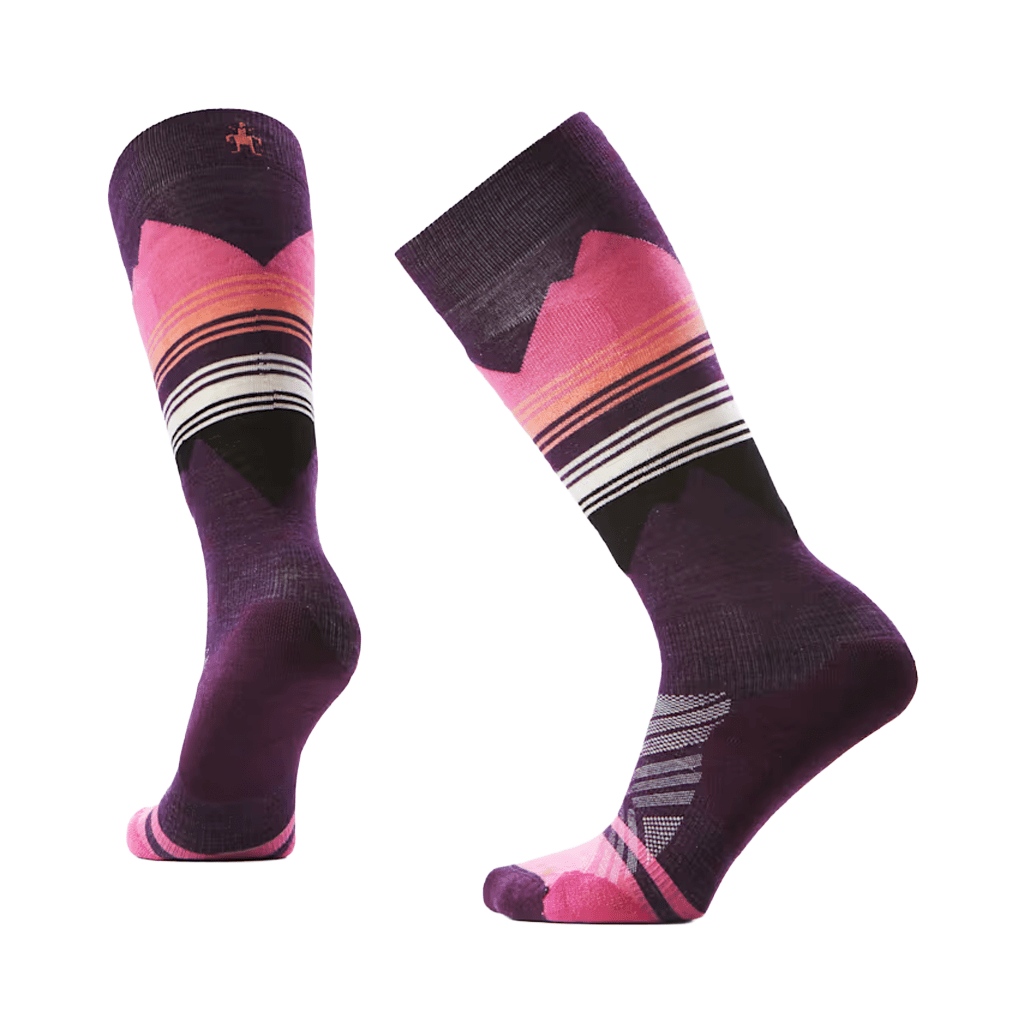 Socks Smartwool Womens Ski Targeted Cushion Pattern OTC - Purple Iris - Genetik Sport