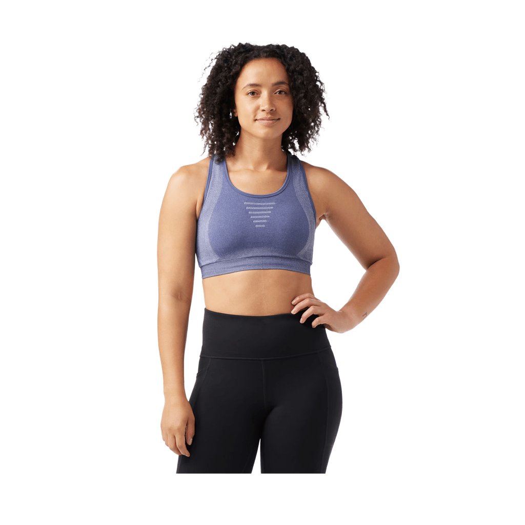 Sports Bra Smartwool Intraknit Racerback - Nightfall Blue Heather - Genetik Sport
