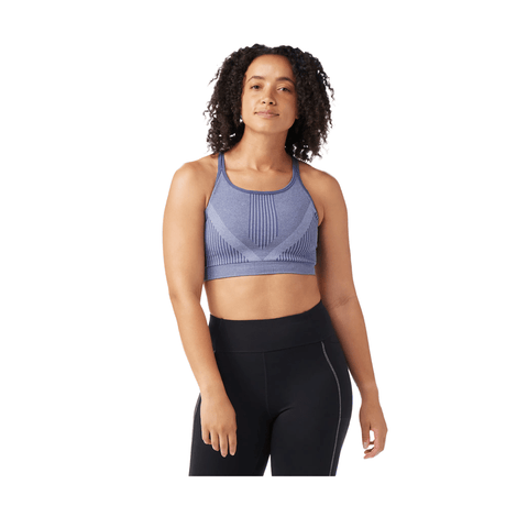 Sports Bra Smartwool Intraknit Strappy - Black Heather - Genetik Sport
